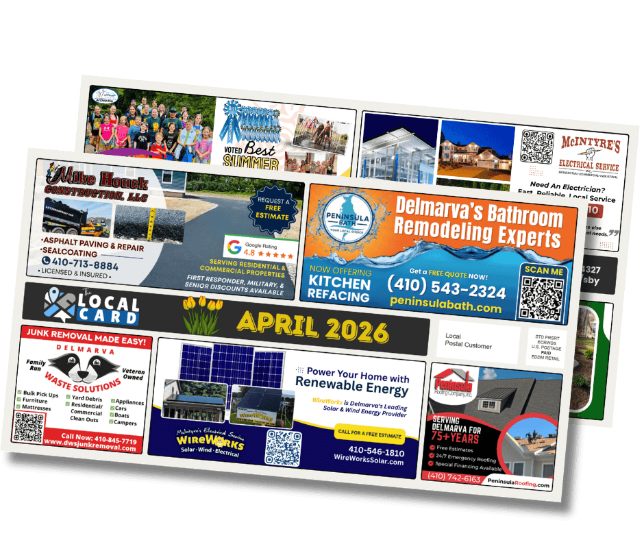 The Local Card - Community Direct Mail Postcard